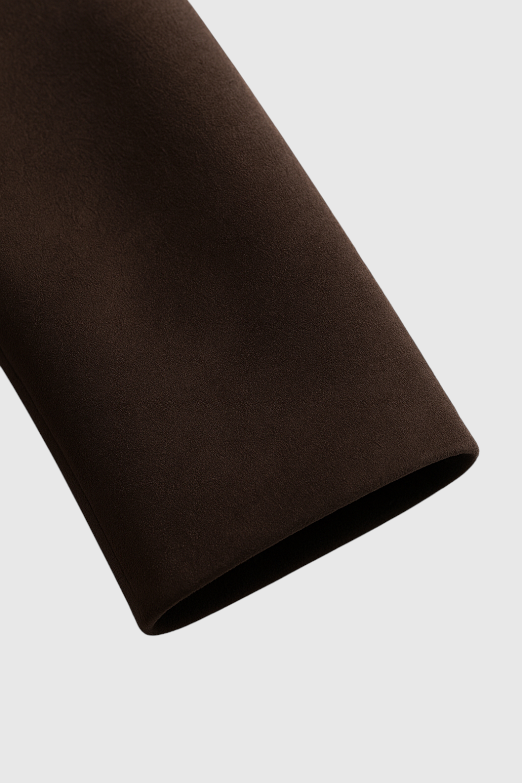 Cappotto Lungo Suedette | Sottoposto a Bottoni, Collo a Revers, Taglio Comodo