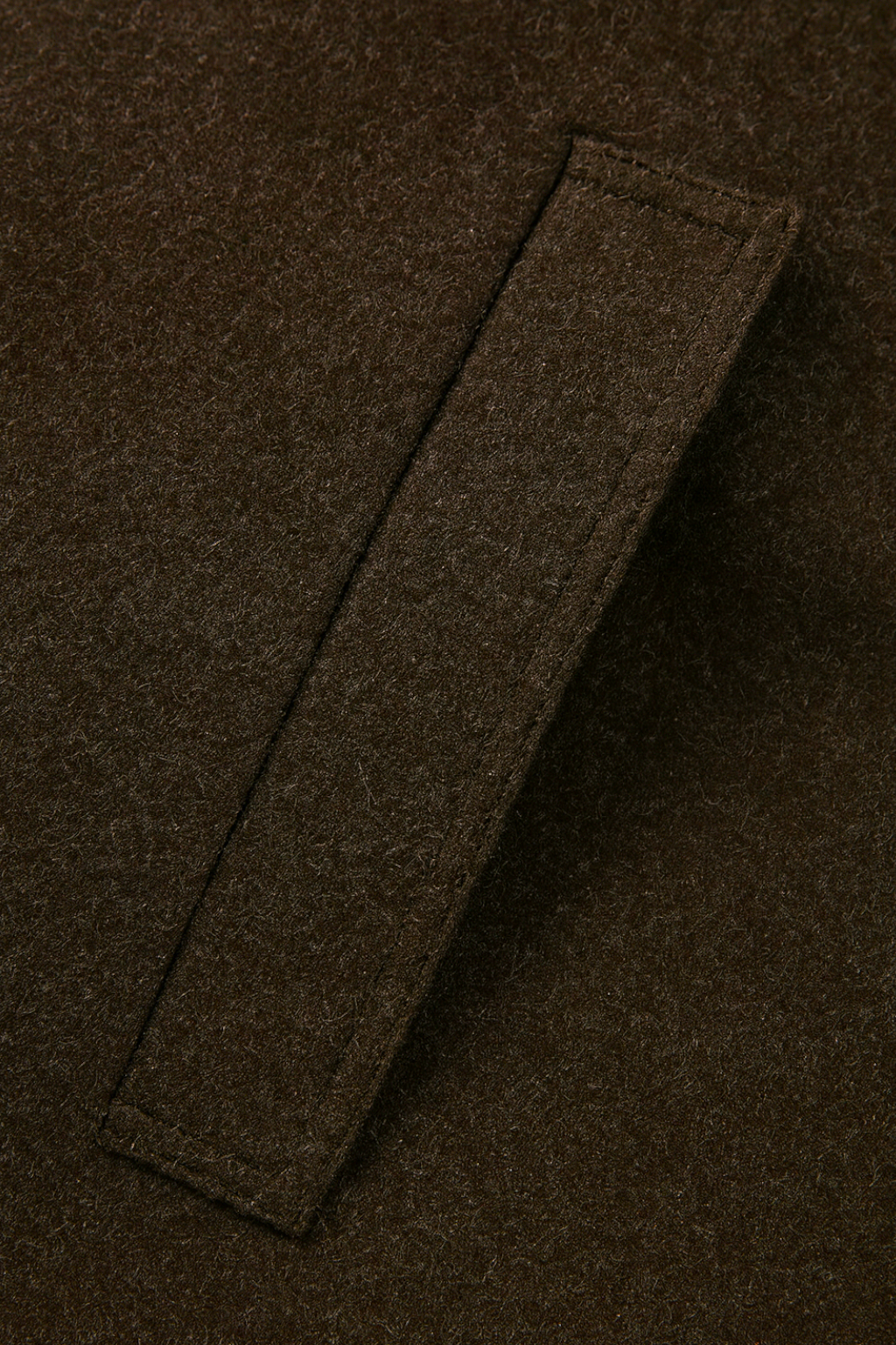 Cappotto Lungo Effetto Lana | Bottoni Singoli, Linea Pulita