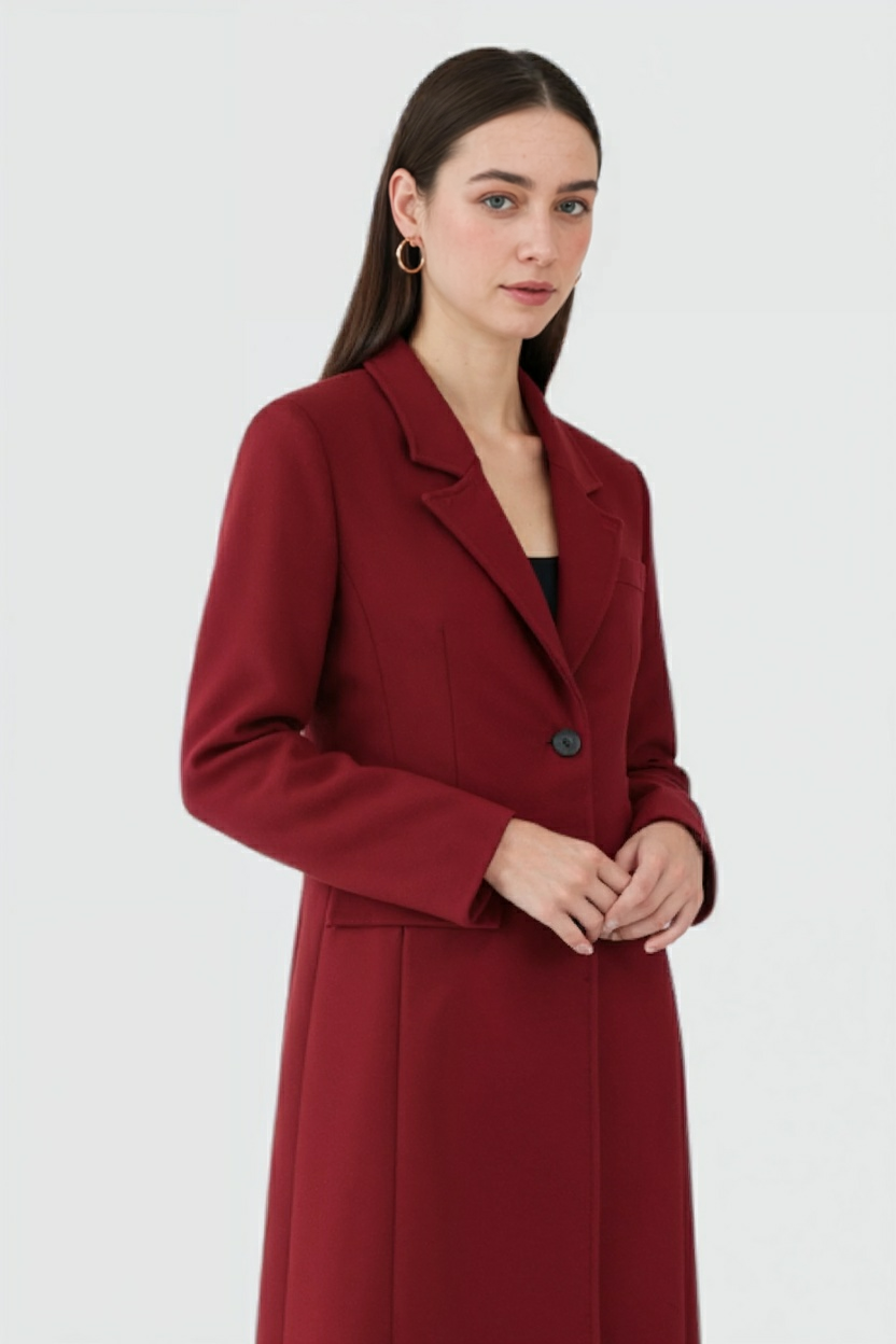 Cappotto Lungo in Poliestere | Sottile | Unico | Revers