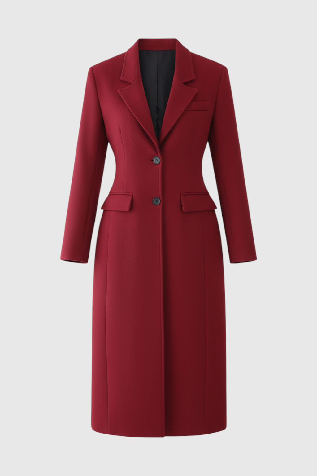 Cappotto Lungo in Poliestere | Sottile | Unico | Revers