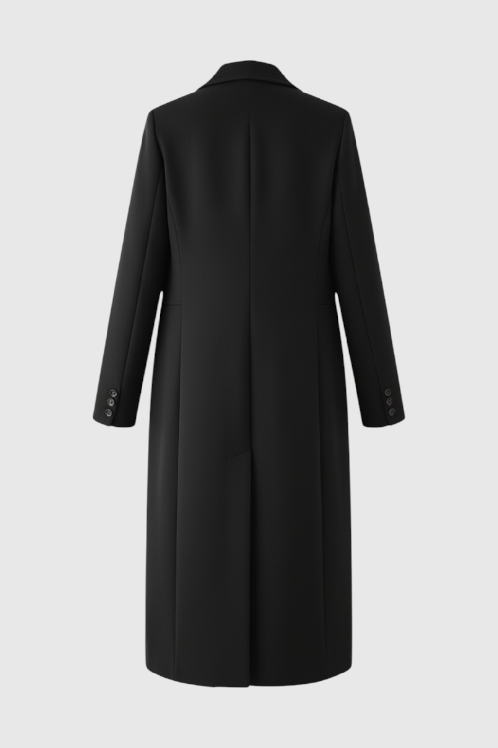 Cappotto Lungo | Slim Fit, Collo a Revers, Linea Pulita