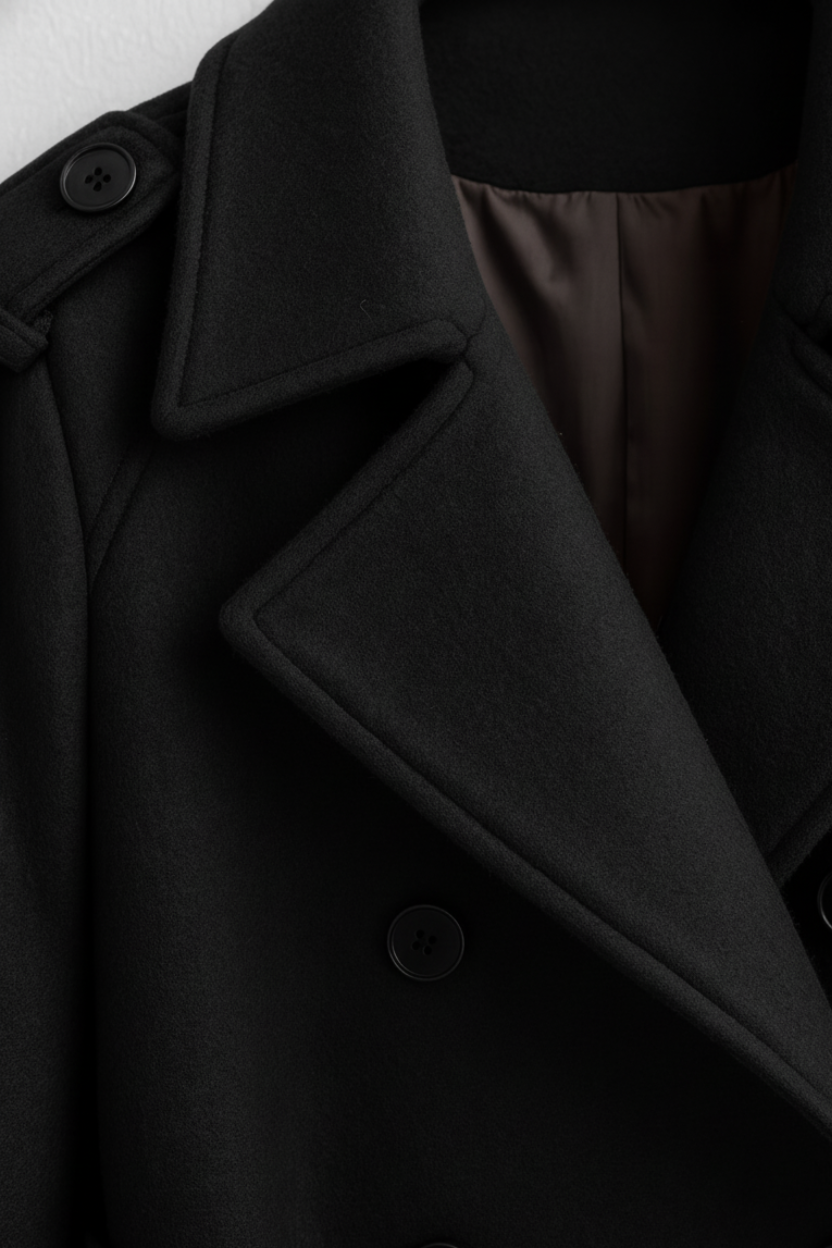 Trench Coat Lungo Doppio Petto | Cintura, Epaulettes, Fit A-Line