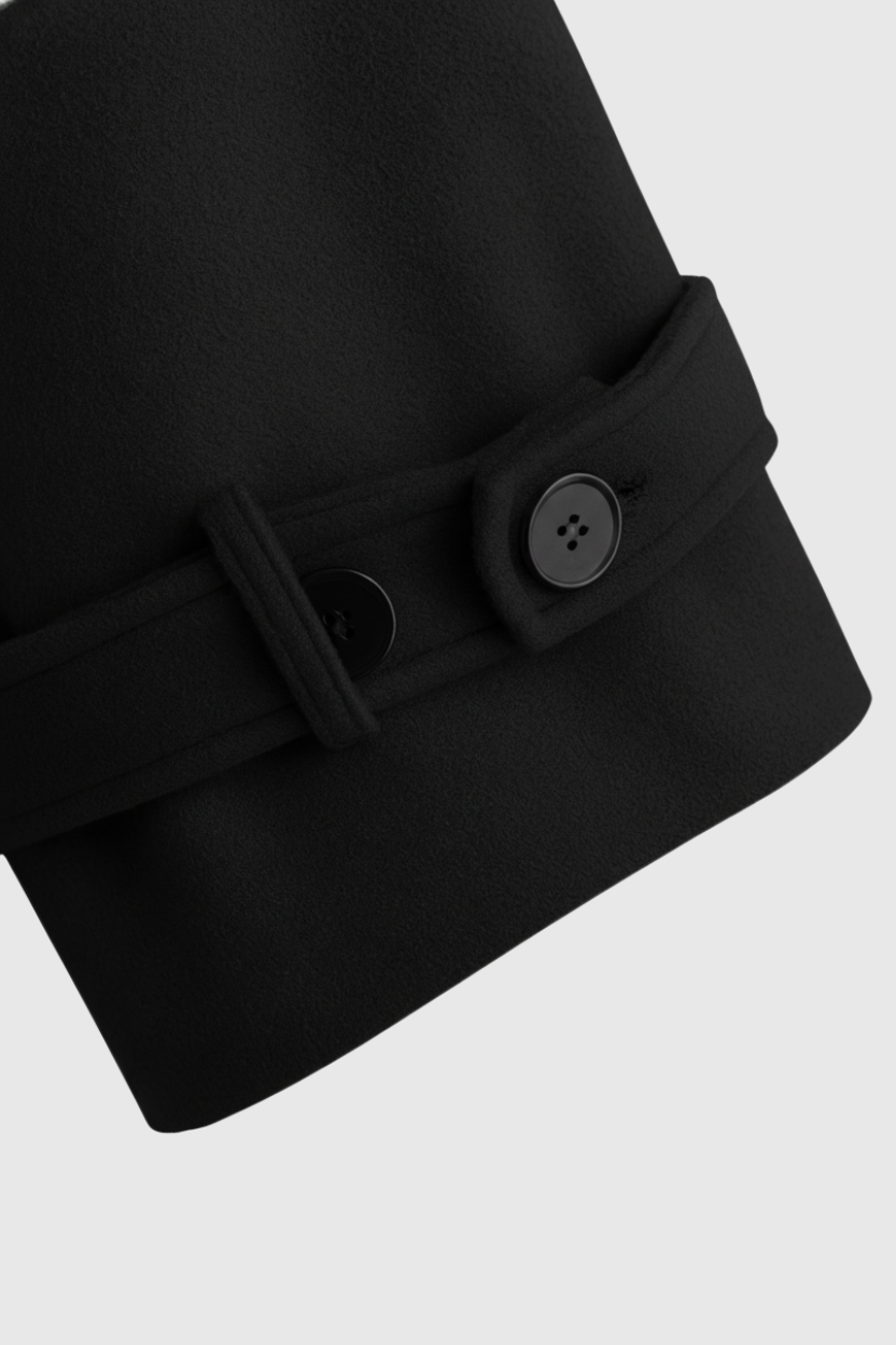 Trench Coat Lungo Doppio Petto | Cintura, Epaulettes, Fit A-Line
