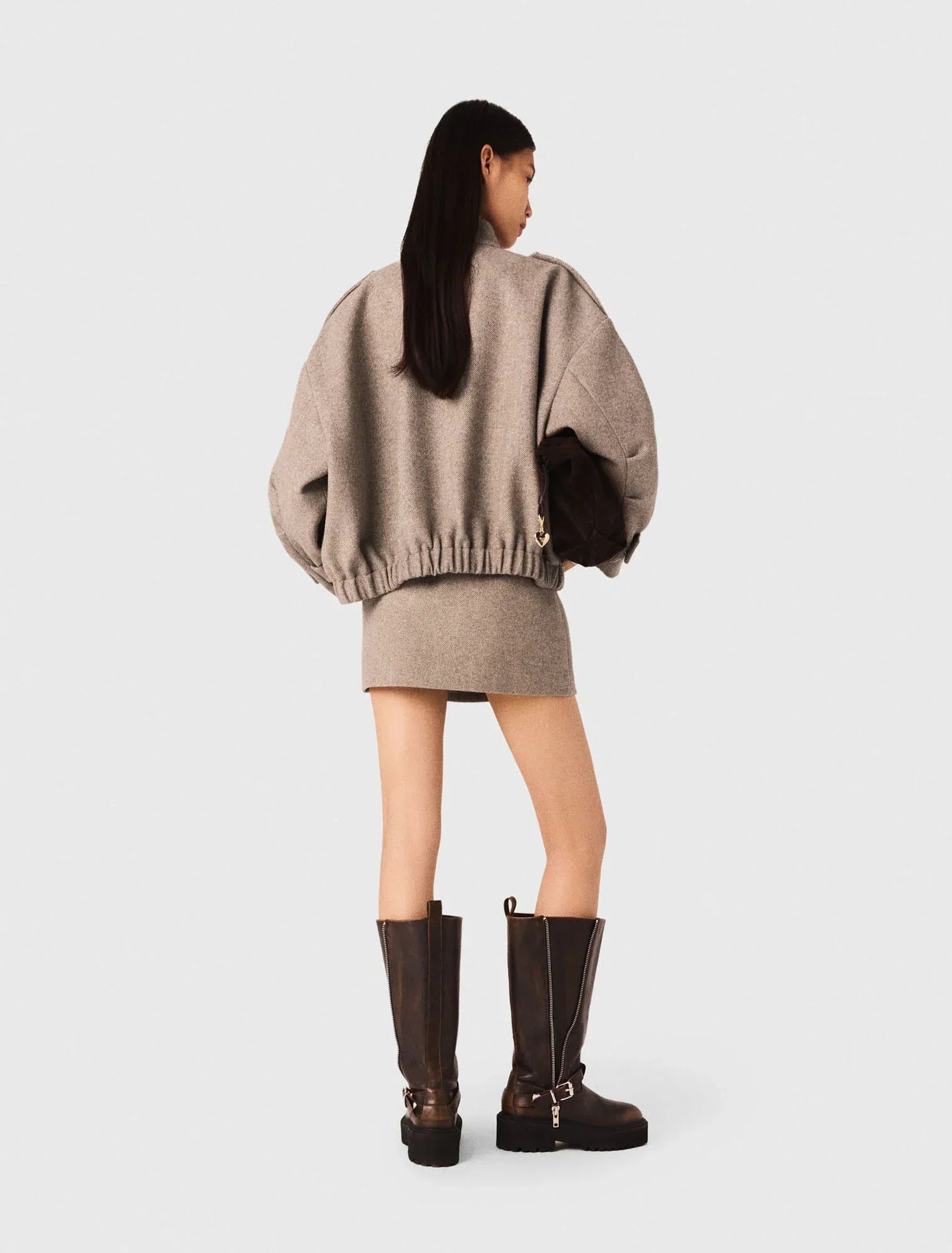 Giacca Corta in Misto Lana | Stile Urbano Strutturato