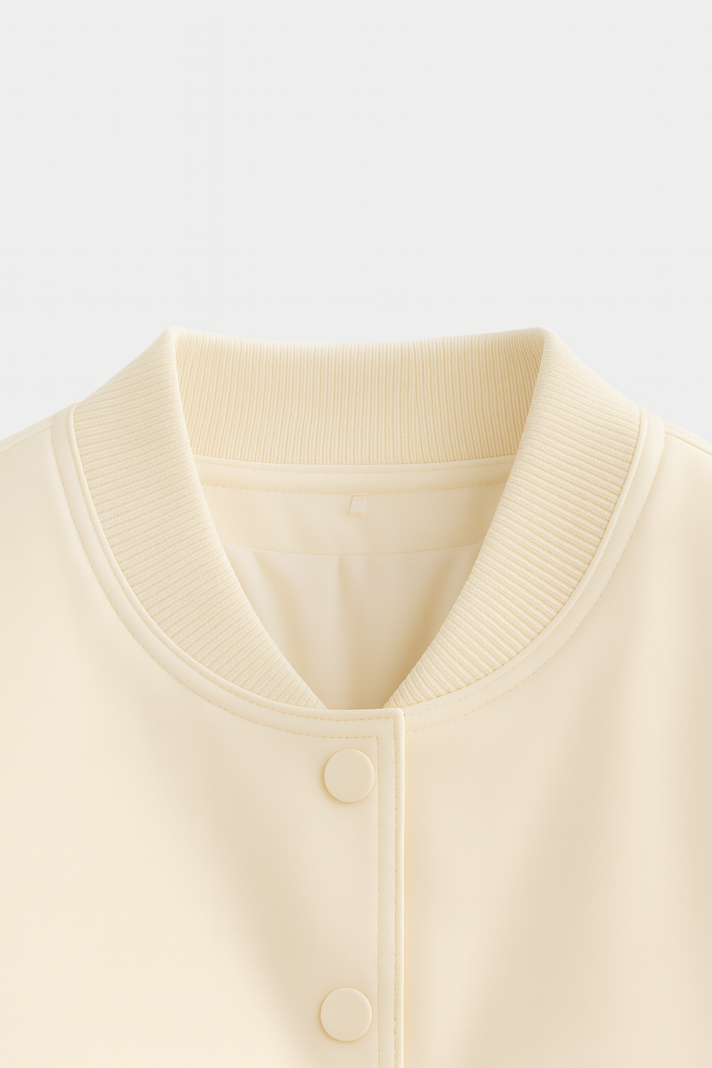 Bomber Jacket Essenza | Collo O Ribbed Button Front Relaxed