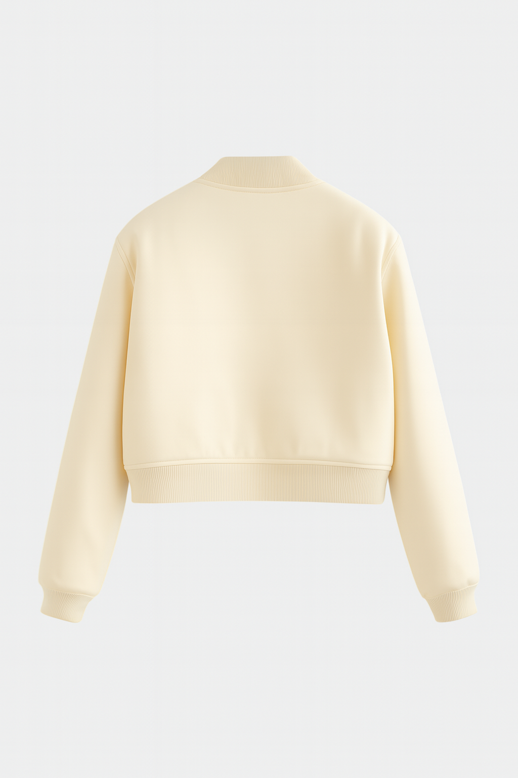 Bomber Jacket Essenza | Collo O Ribbed Button Front Relaxed