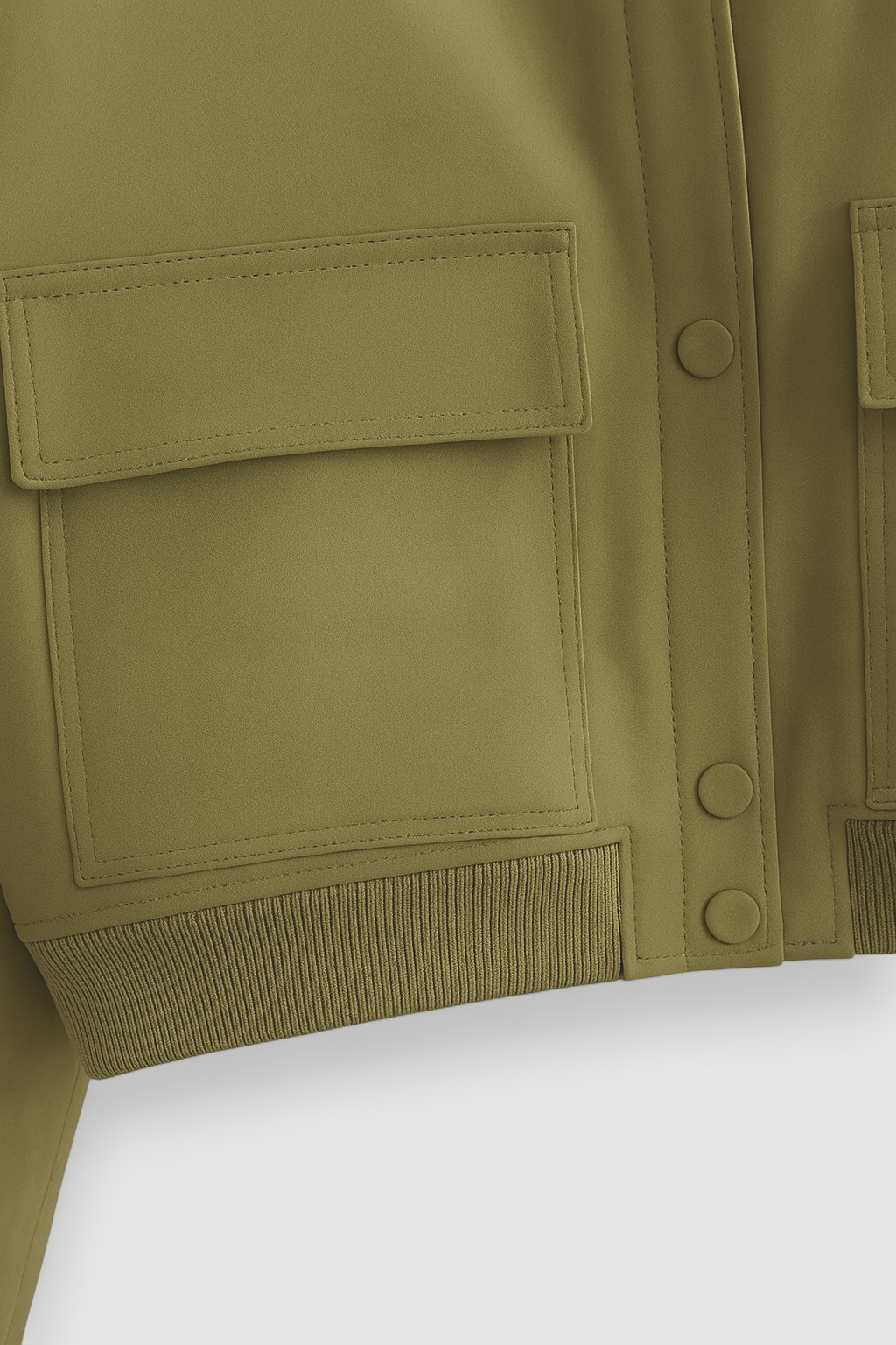 Giacca Bomber Con Tasche Frontali | Silhouette Cropped