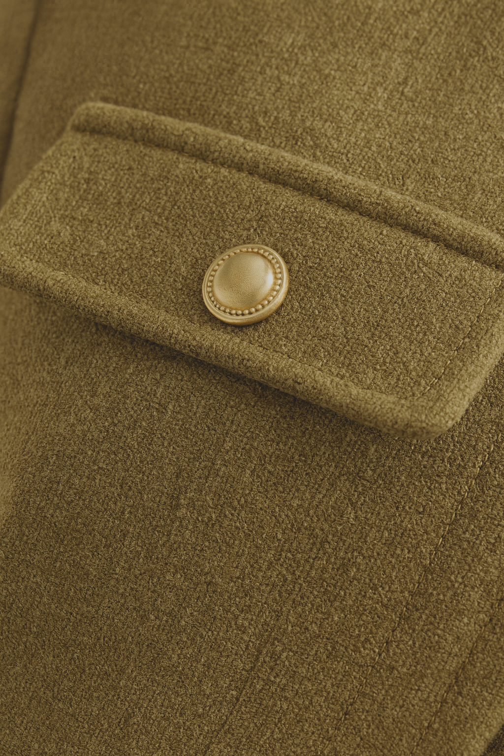 Giacca con Tasche | Collo Rotondo, Bottoni Oro