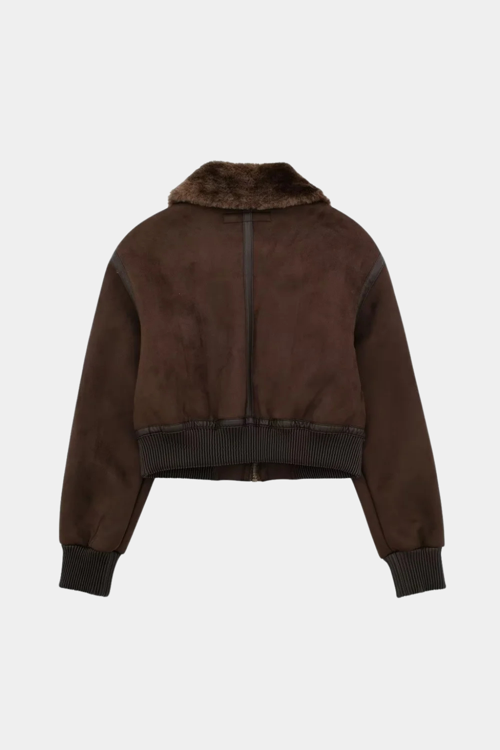 Giacca Aviatore Faux Shearling | Cropped Fit | Collo Ribassato