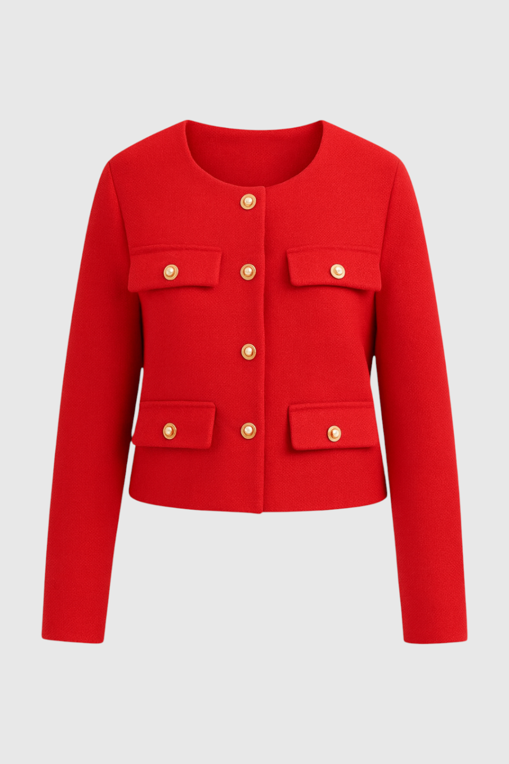 Giacca Cropped Essenza | Silhouette Strutturata Scollo O