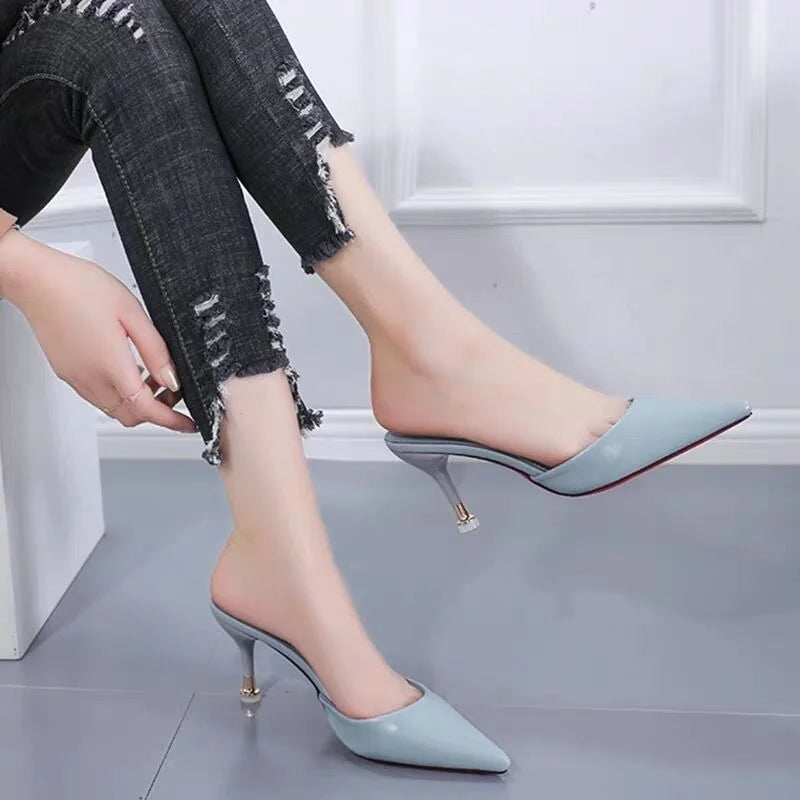 Mule Heel Punta Sottile | Slip-On Stiletto