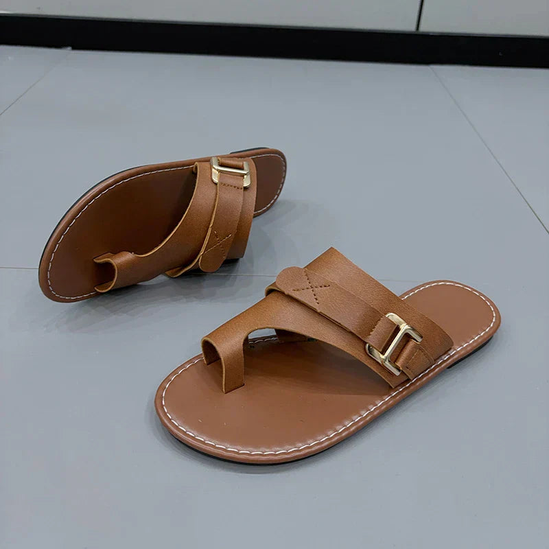 Sandali in Pelle | Loop | Dettaglio Fibbia