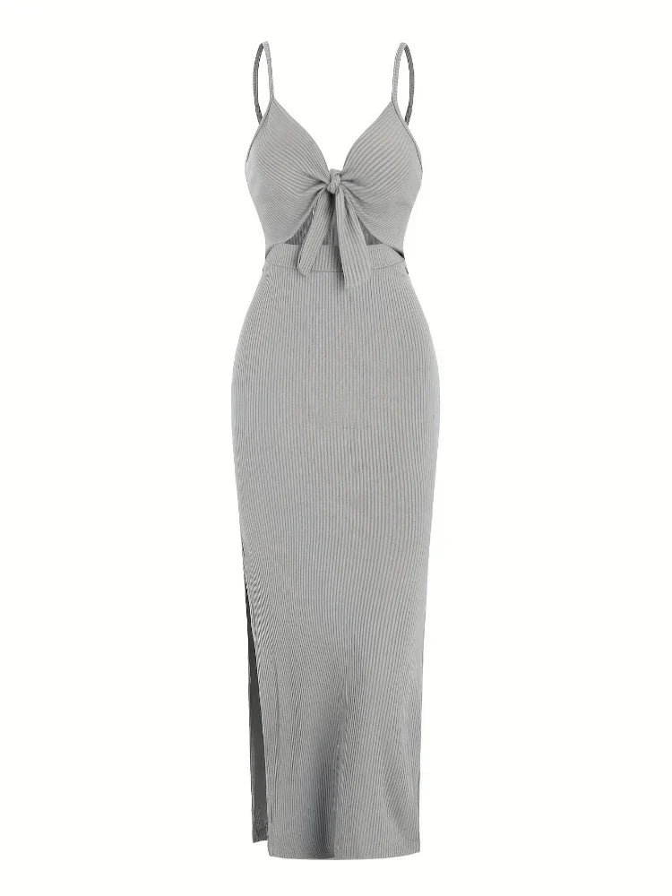 Abito Maribel Maxi | Vestibilità Slim | Dettaglio Cutout
