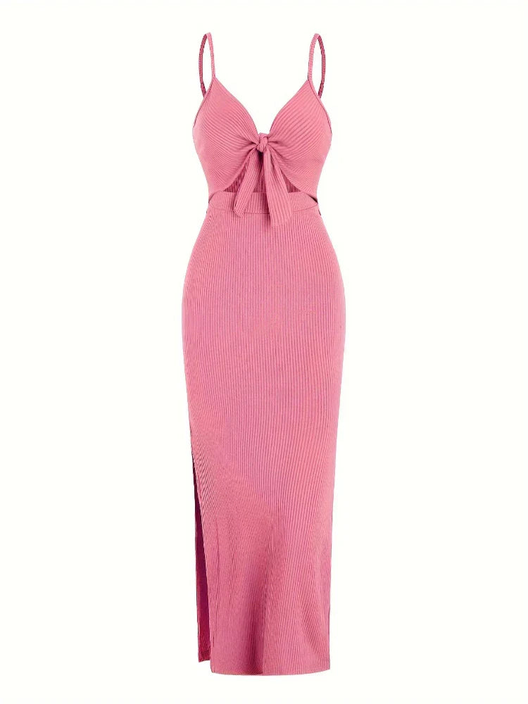 Abito Maribel Maxi | Vestibilità Slim | Dettaglio Cutout