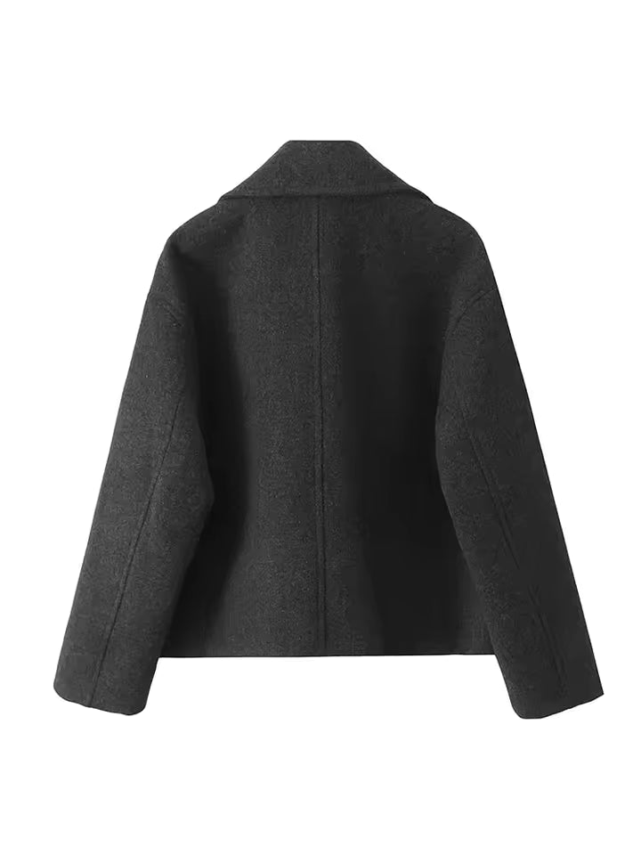 Cappotto Double-Breasted in Misto Lana | Silhouette Strutturata