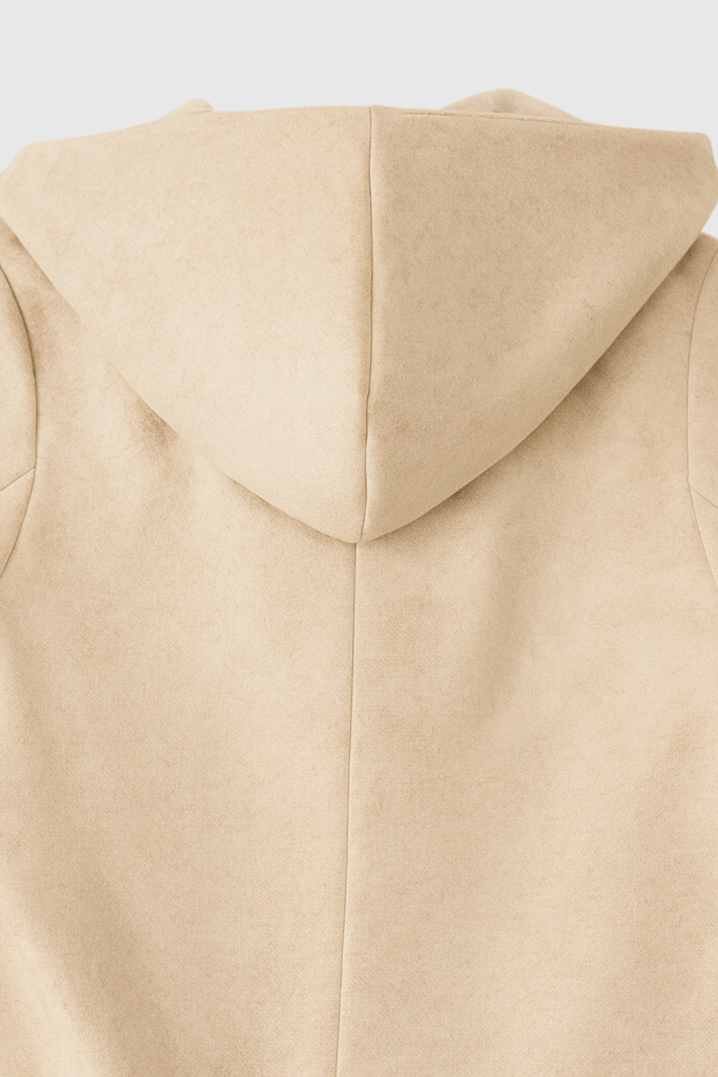 Cappotto Lungo con Cappuccio | Doppio Petto, Vita Con Cintura, Forma A-Linea