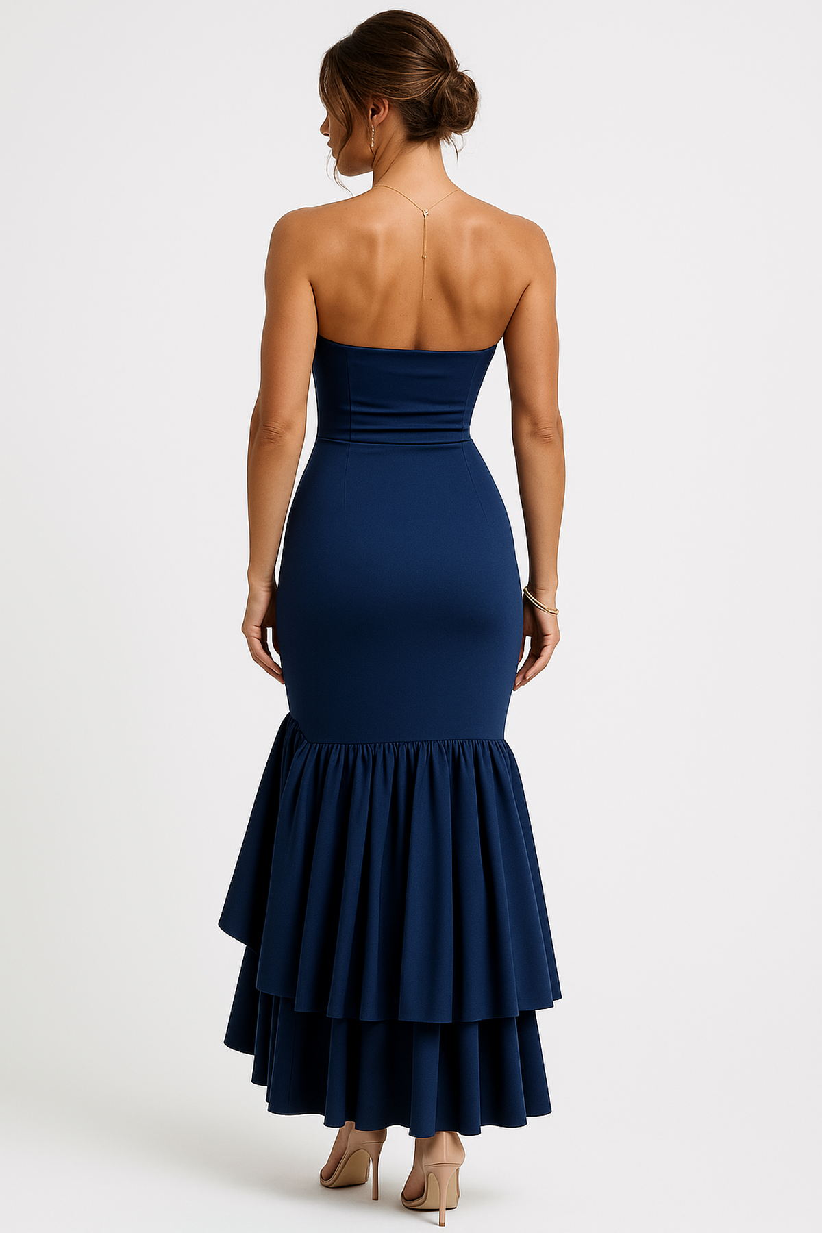Abito Maxi Senza Spalline | Roulotte Alta e Fit Bodycon