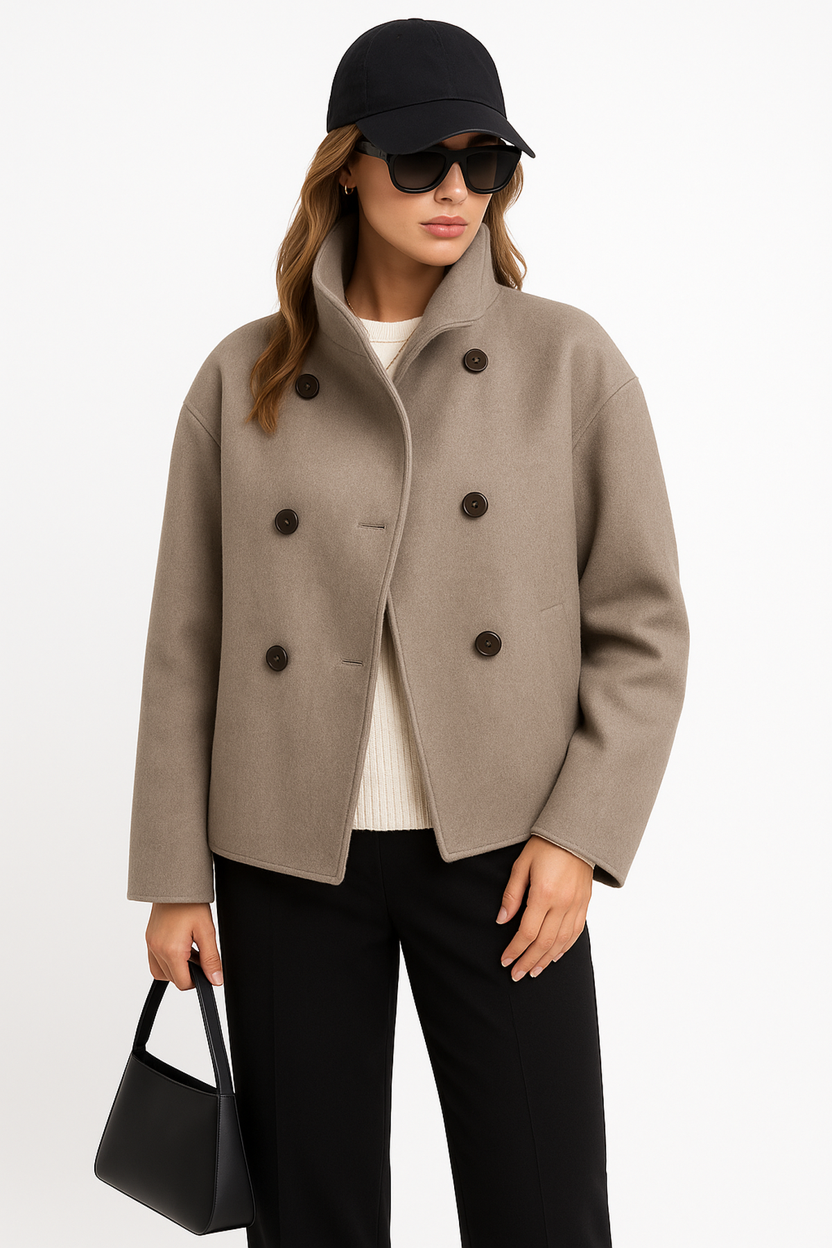 Cappotto Corto in Misto Lana | Doppio Petto | Fit Strutturato
