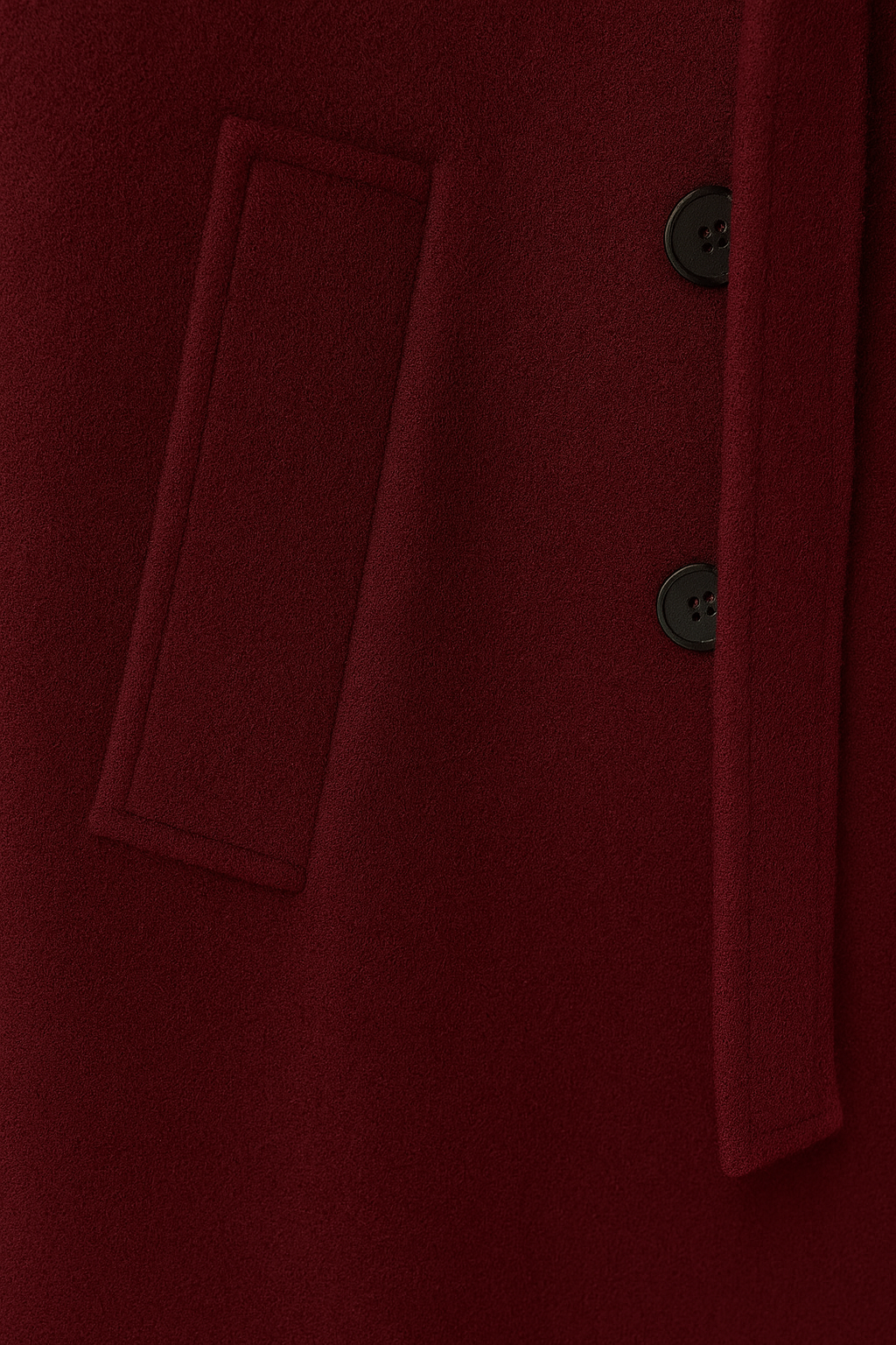 Cappotto Lungo in Misto Lana con Cintura | Doppio Petto Fit Comodo