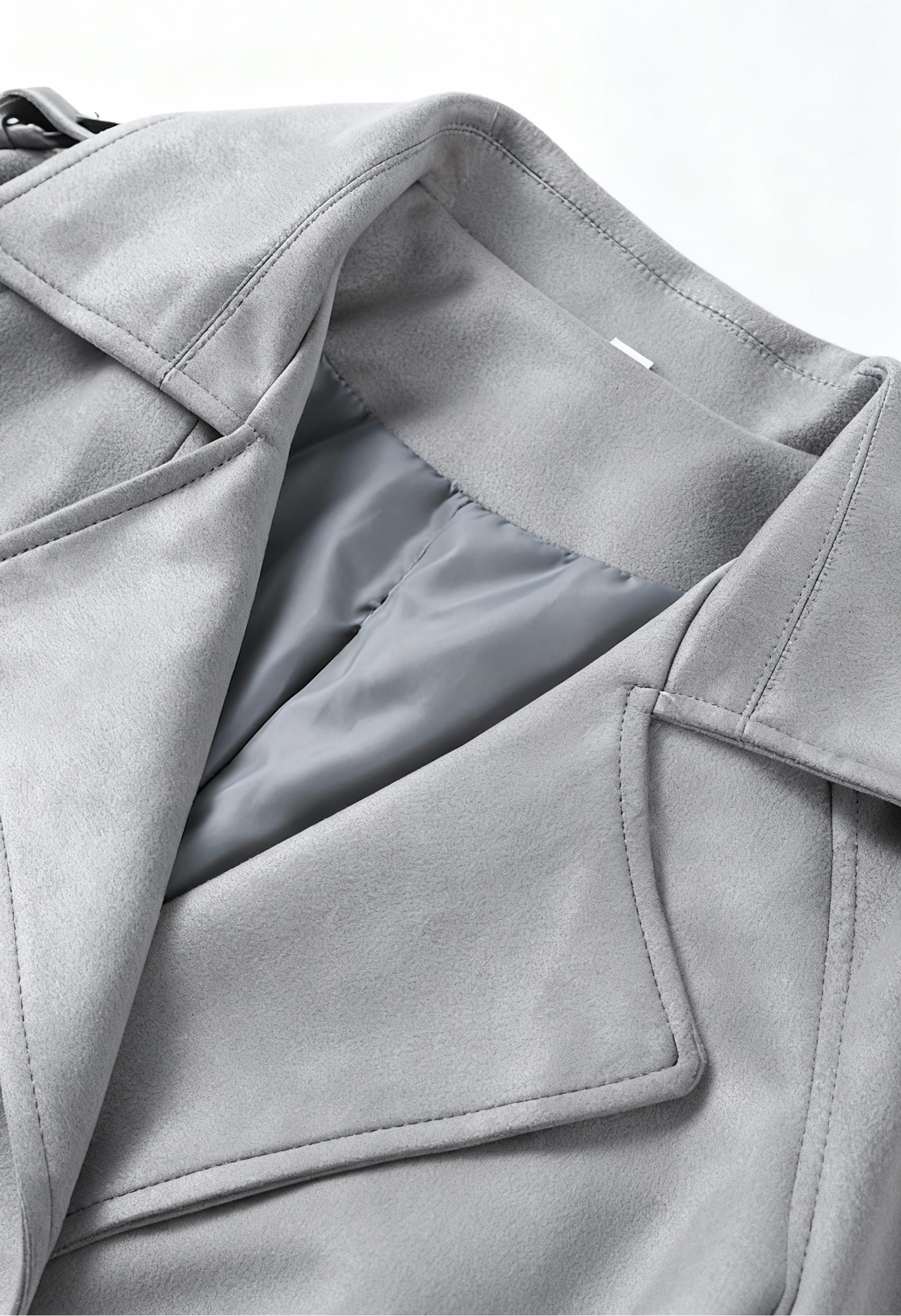Trench Coat Lungo Doppio Petto | Cintura Larga