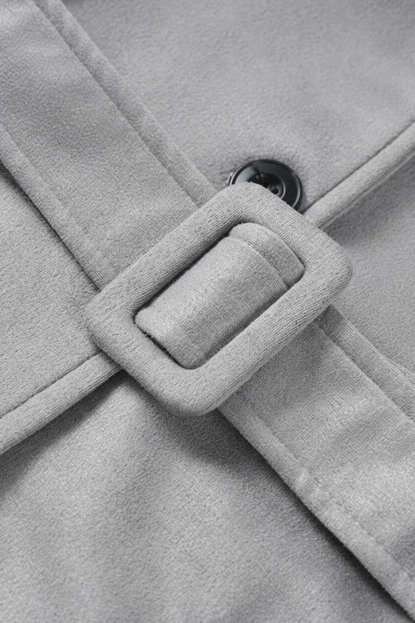 Trench Coat Lungo Doppio Petto | Cintura Larga