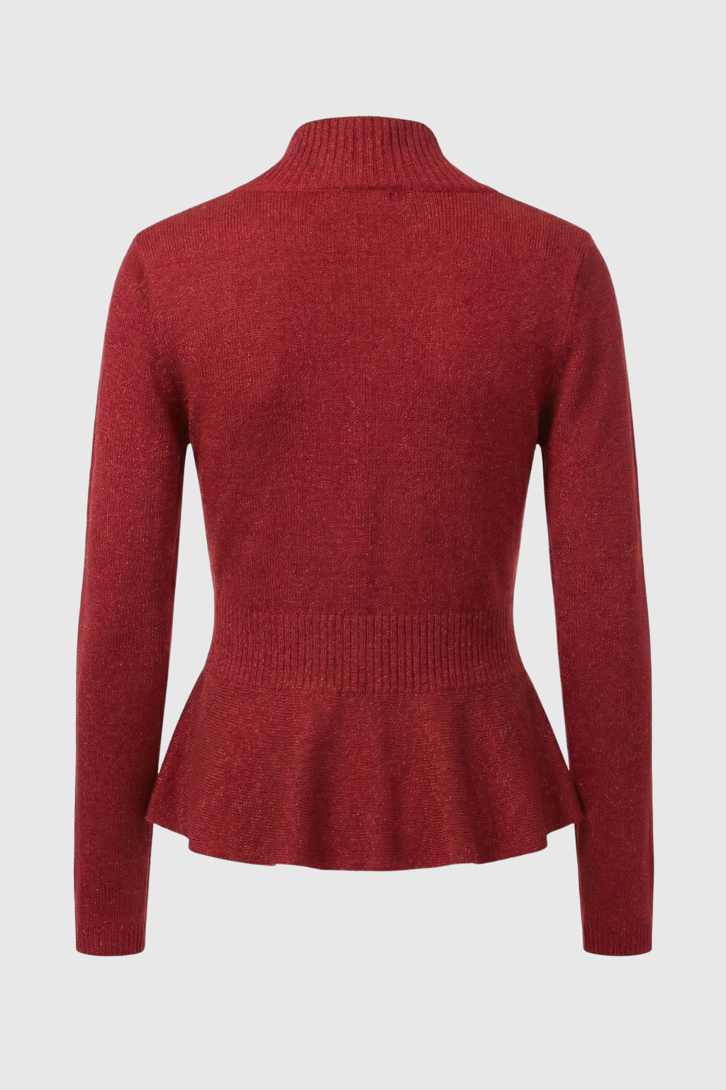 Cardigan Leggero Collo Sciolto | Peplum | Regular Fit