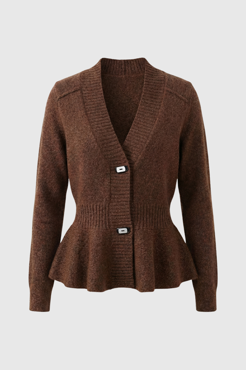 Cardigan Collo Sciarpa | Peplum | Vestibilità Regolare