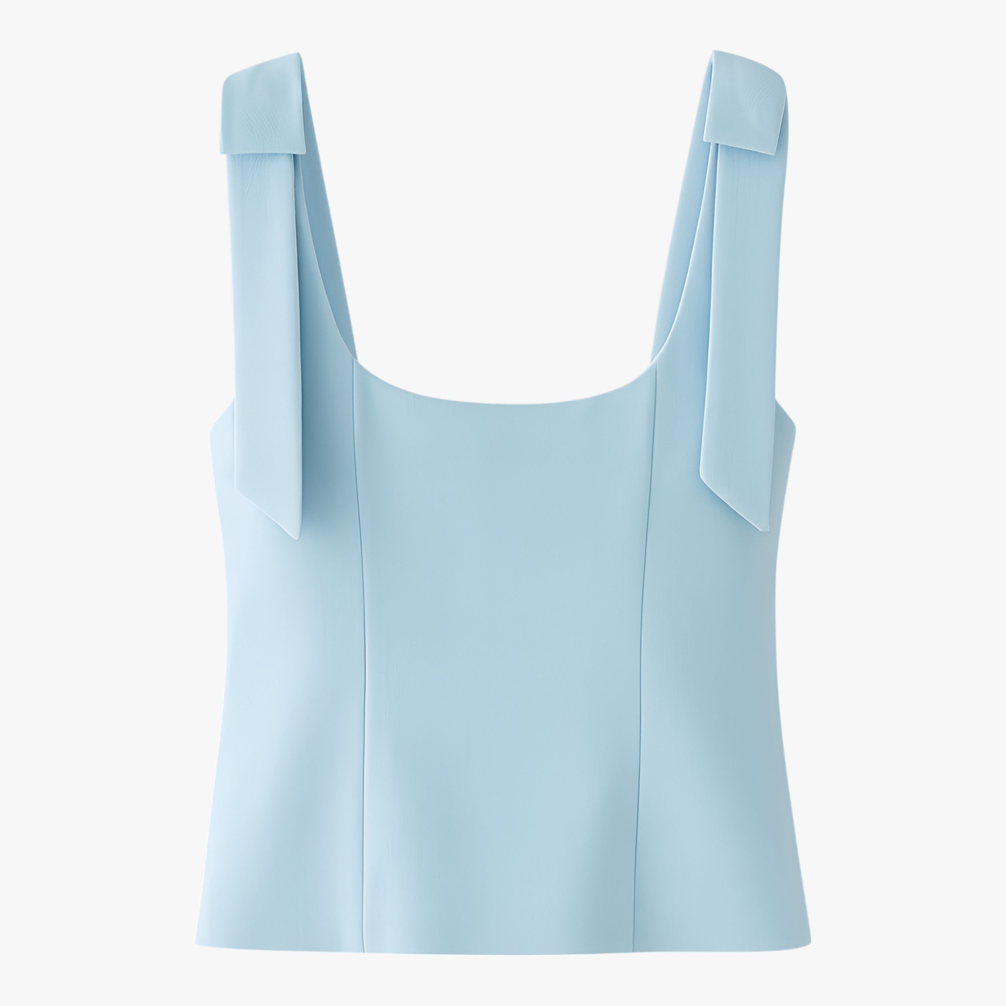Top Cami Strutturato Essenza | Scollo Quadrato Dettaglio Fiocco Slim Fit