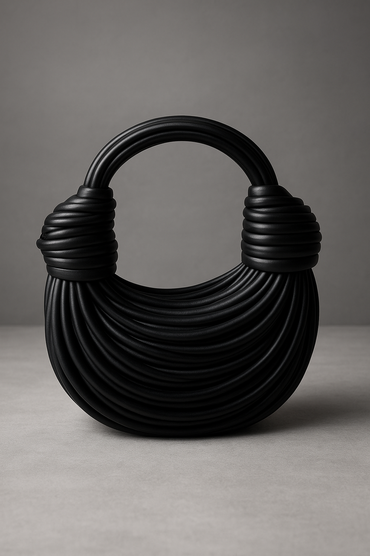Borsa Sculpted Woven | Design Curvato Verde