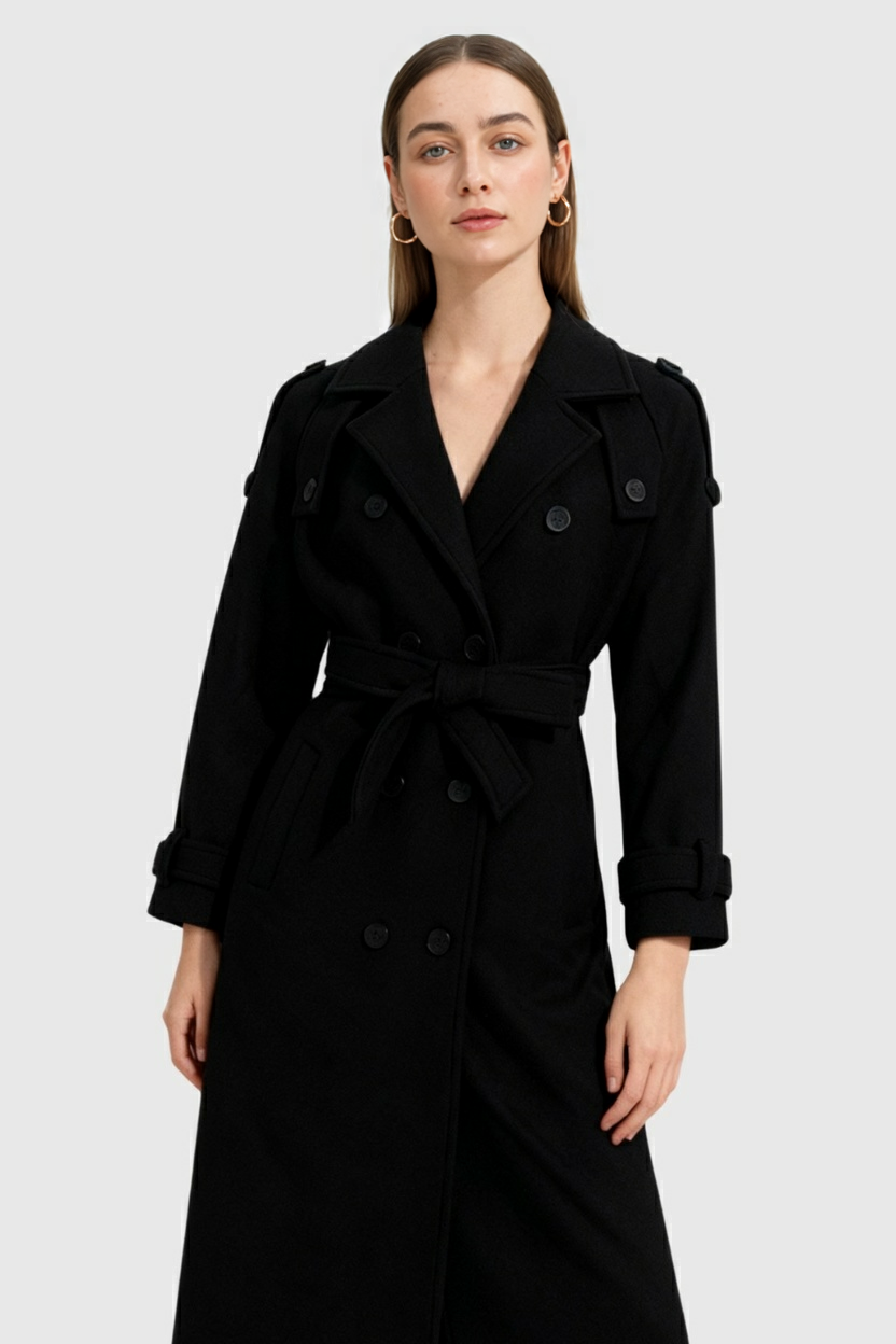 Cappotto Lungo Doppio Petto | Cintura | Fit Relaxed