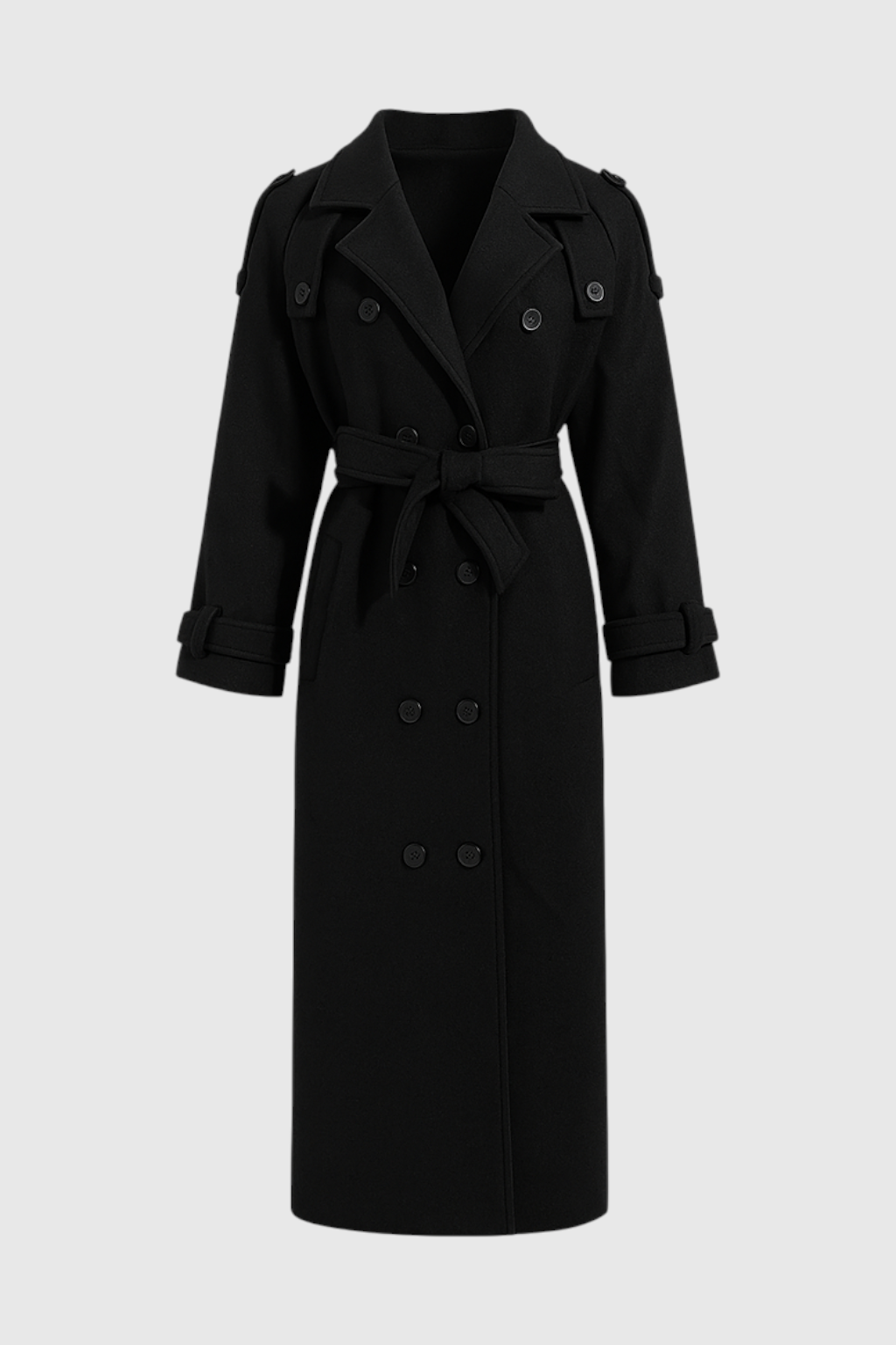 Cappotto Lungo Doppio Petto | Cintura | Fit Relaxed