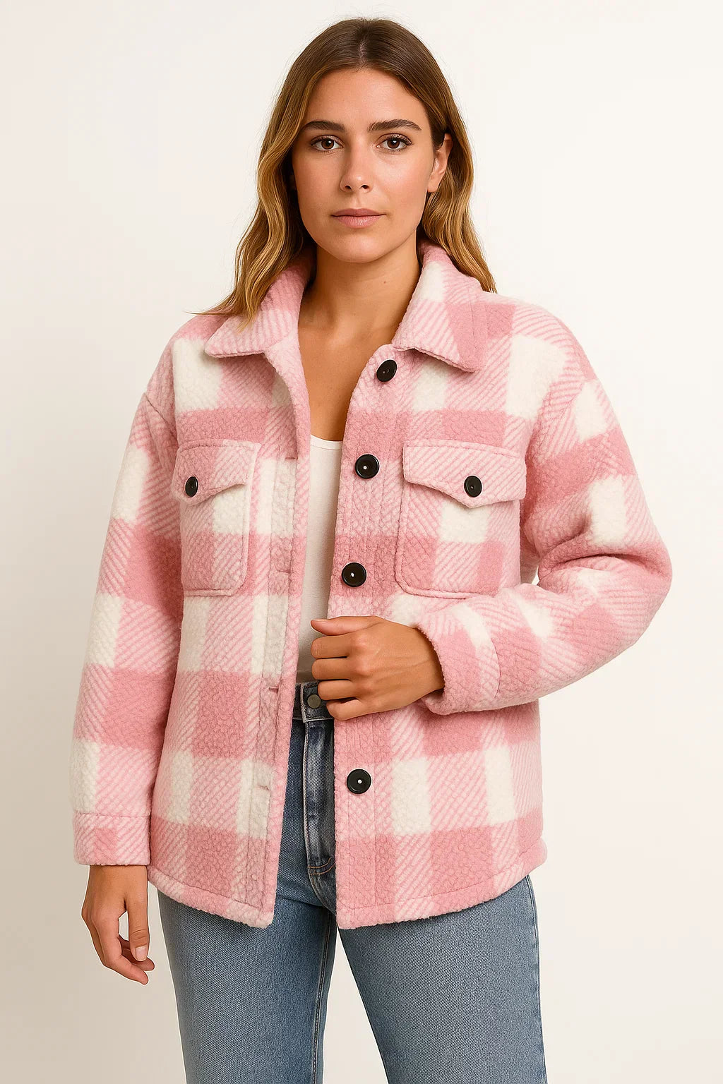 Camicia Overshirt in Misto Lana | Bottoni