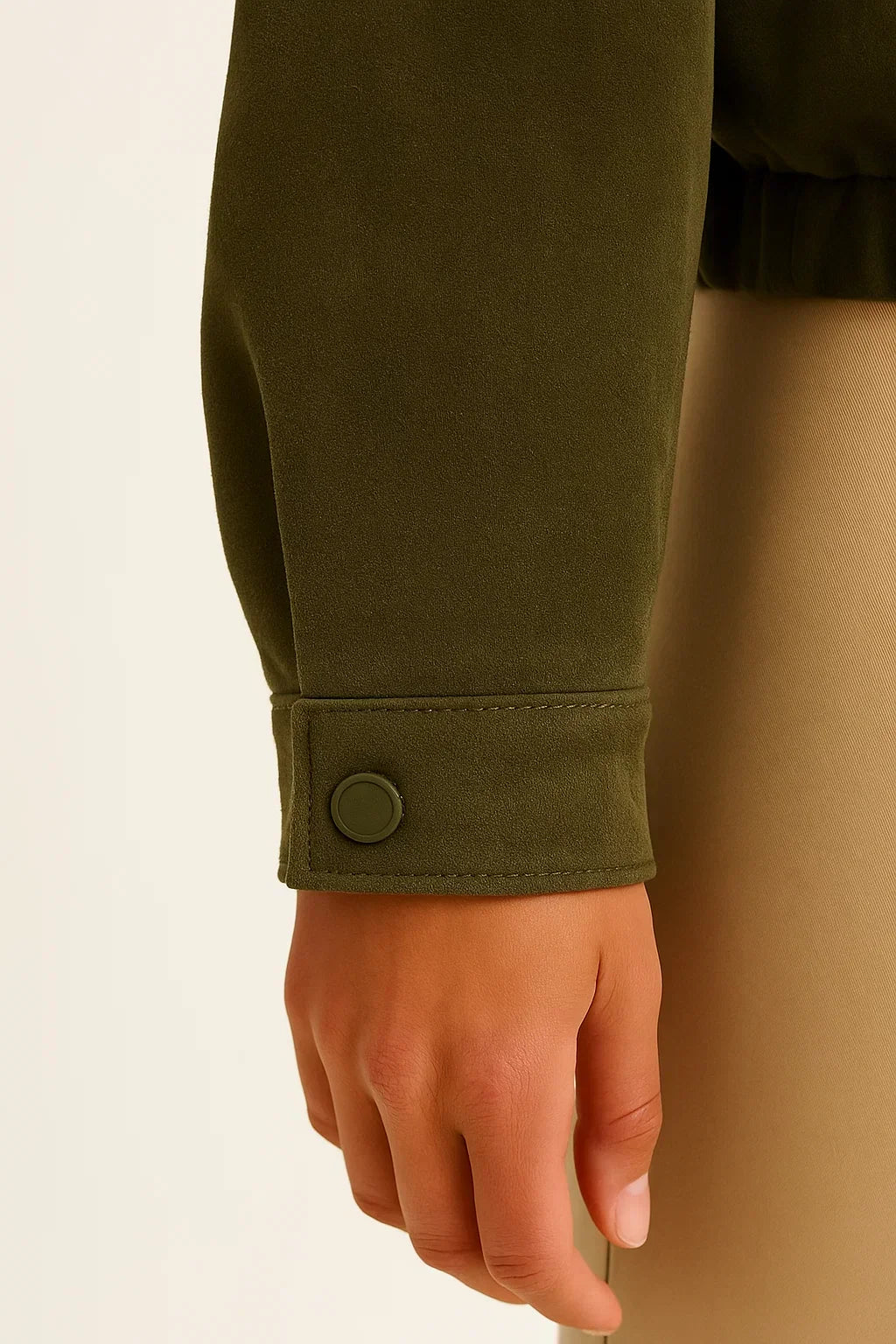 Giacca Bomber Faux Suede Maestria | Fit Comodo | Chiusura Zip