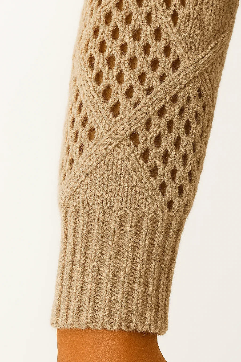 Maglione Open-Knit V-Neck | Cotone Misto Leggero | Fit Comodo