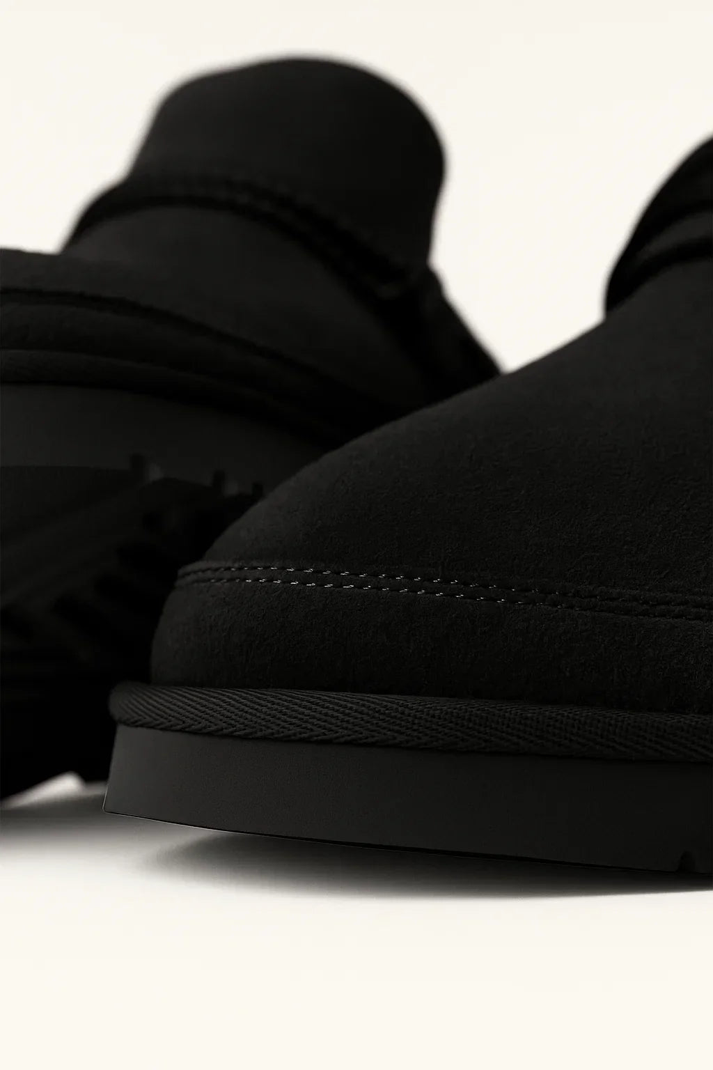 Mule Slippers Foderati in Peluch | Pelle PU | Suola Spessa