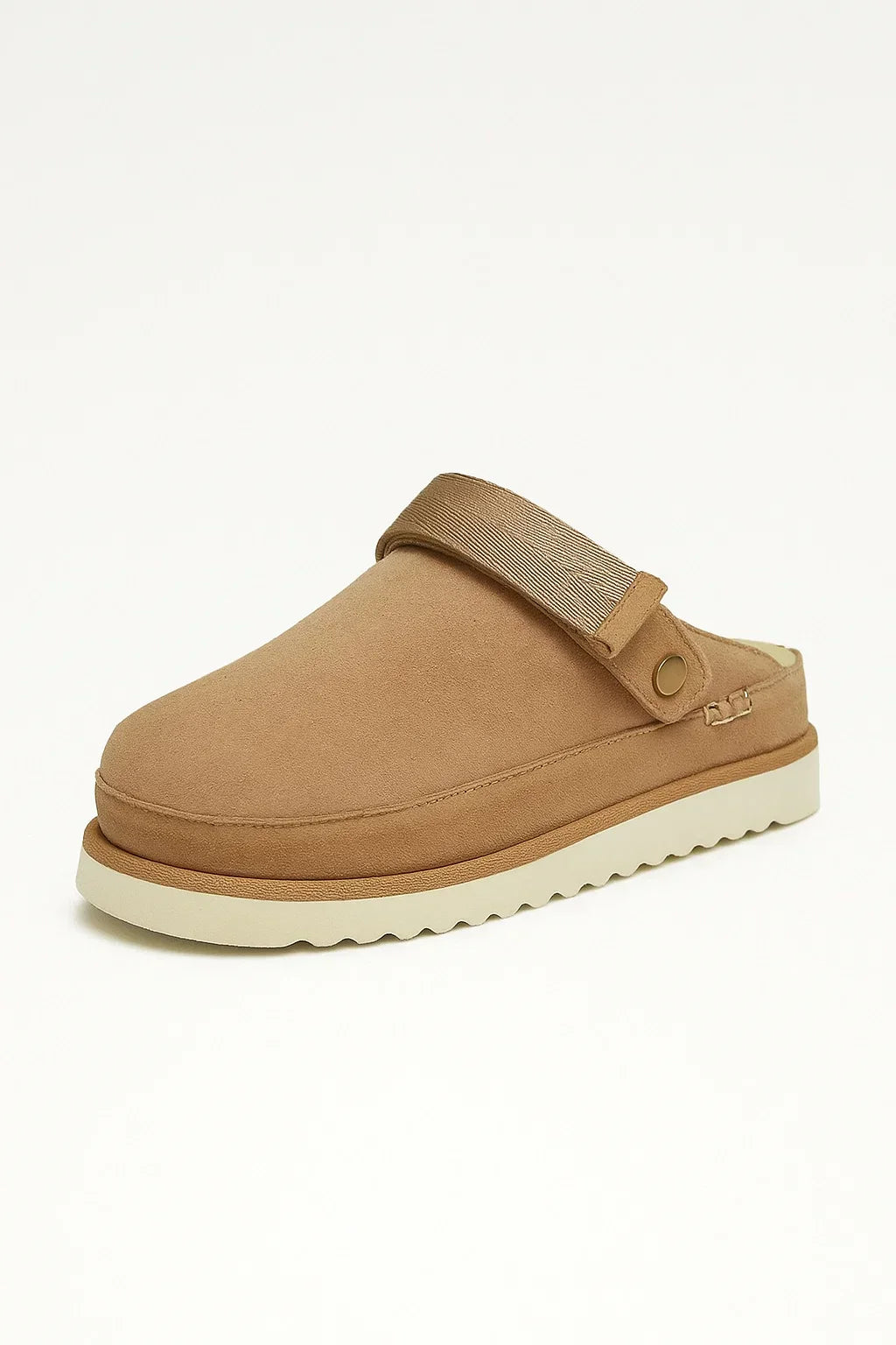 Mule Slippers Foderati in Peluch | Pelle PU | Suola Spessa