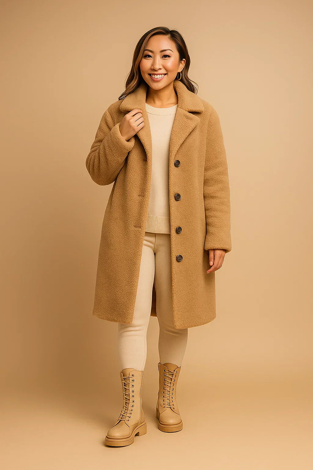 Cappotto Long Teddy Essenza | Finish Morbido