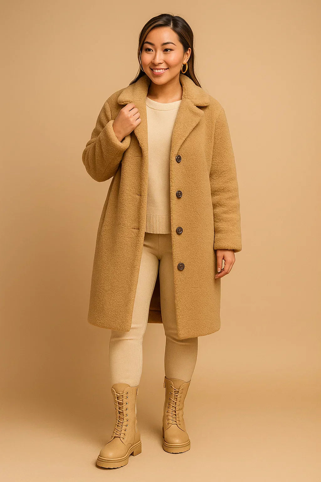 Cappotto Long Teddy Essenza | Finish Morbido