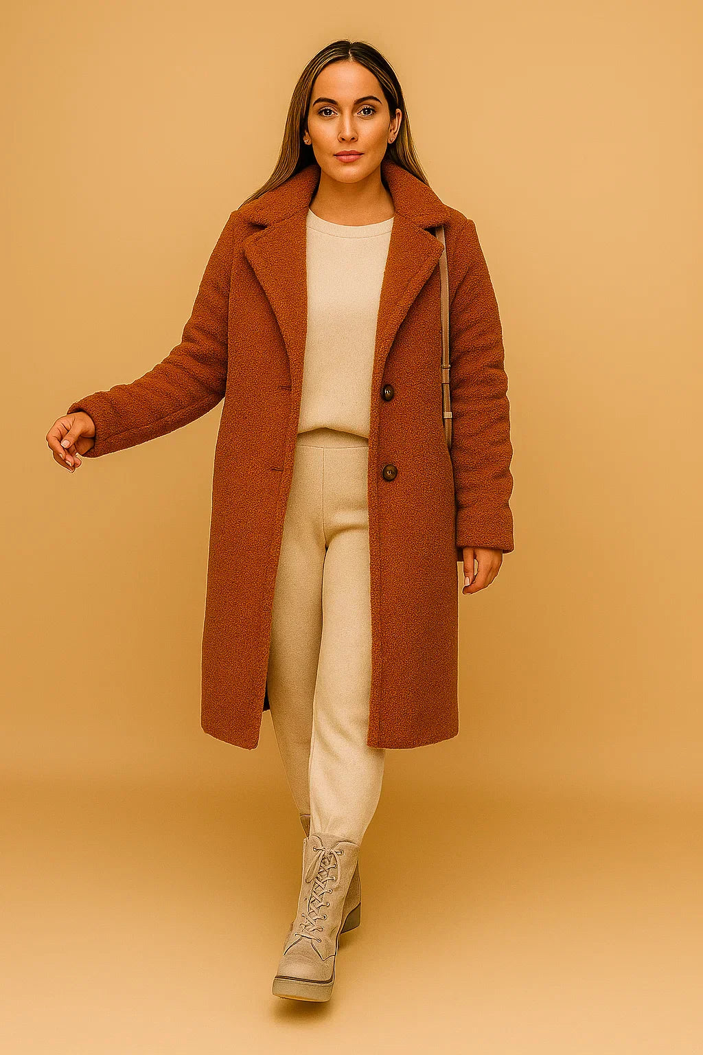 Cappotto Long Teddy Essenza | Finish Morbido