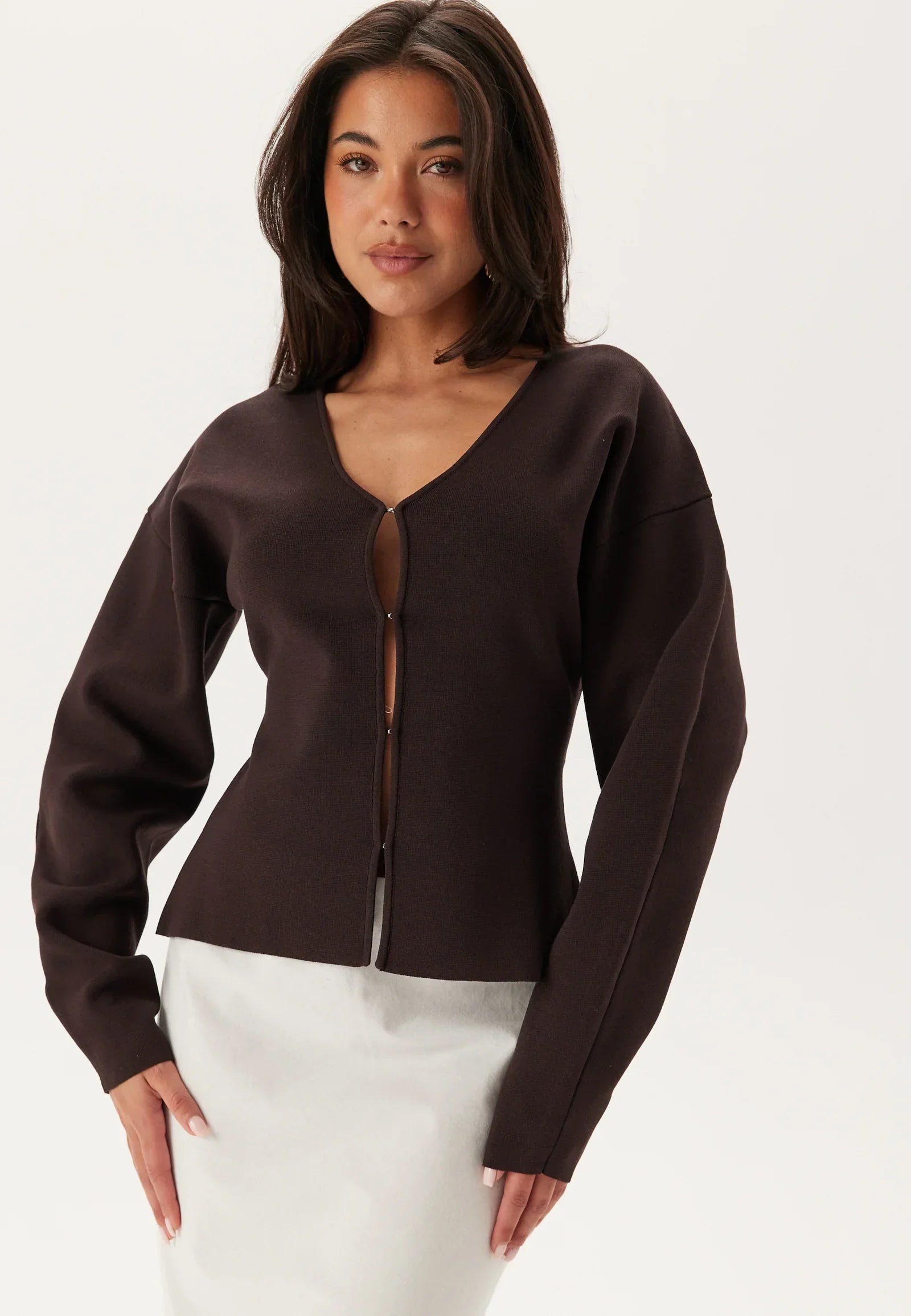Top Scuba V-Collo | Maglia Strutturata | Maniche Lunghe Fit Moderno