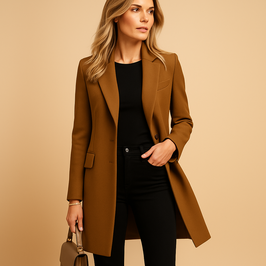 Cappotto Lungo in Misto Lana | Sottile | Silhouette Moderna