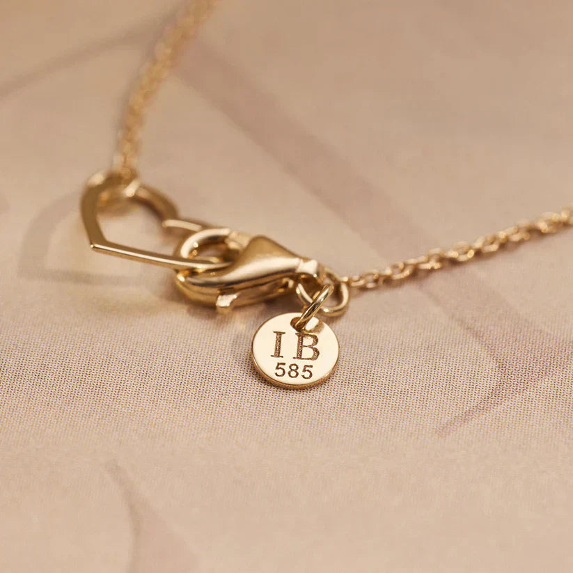 Bracciale Charm Cuore | Catena Fine Regolabile, Finitura Lucida