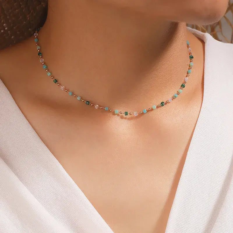 Collana Choker | Perline Multicolore