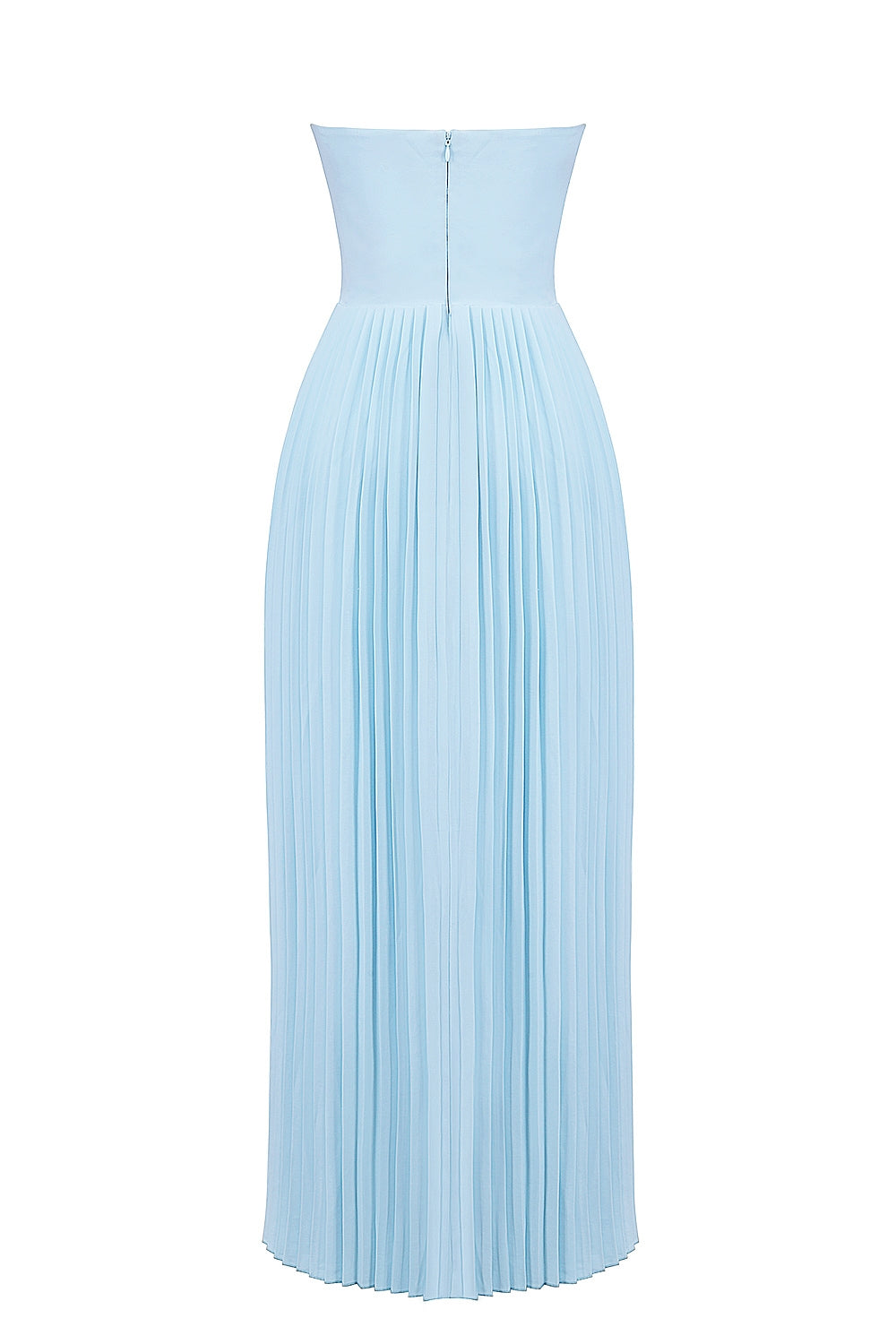 Abito Maxi Pleated Luminosa | Corsetto | Senza Spalline