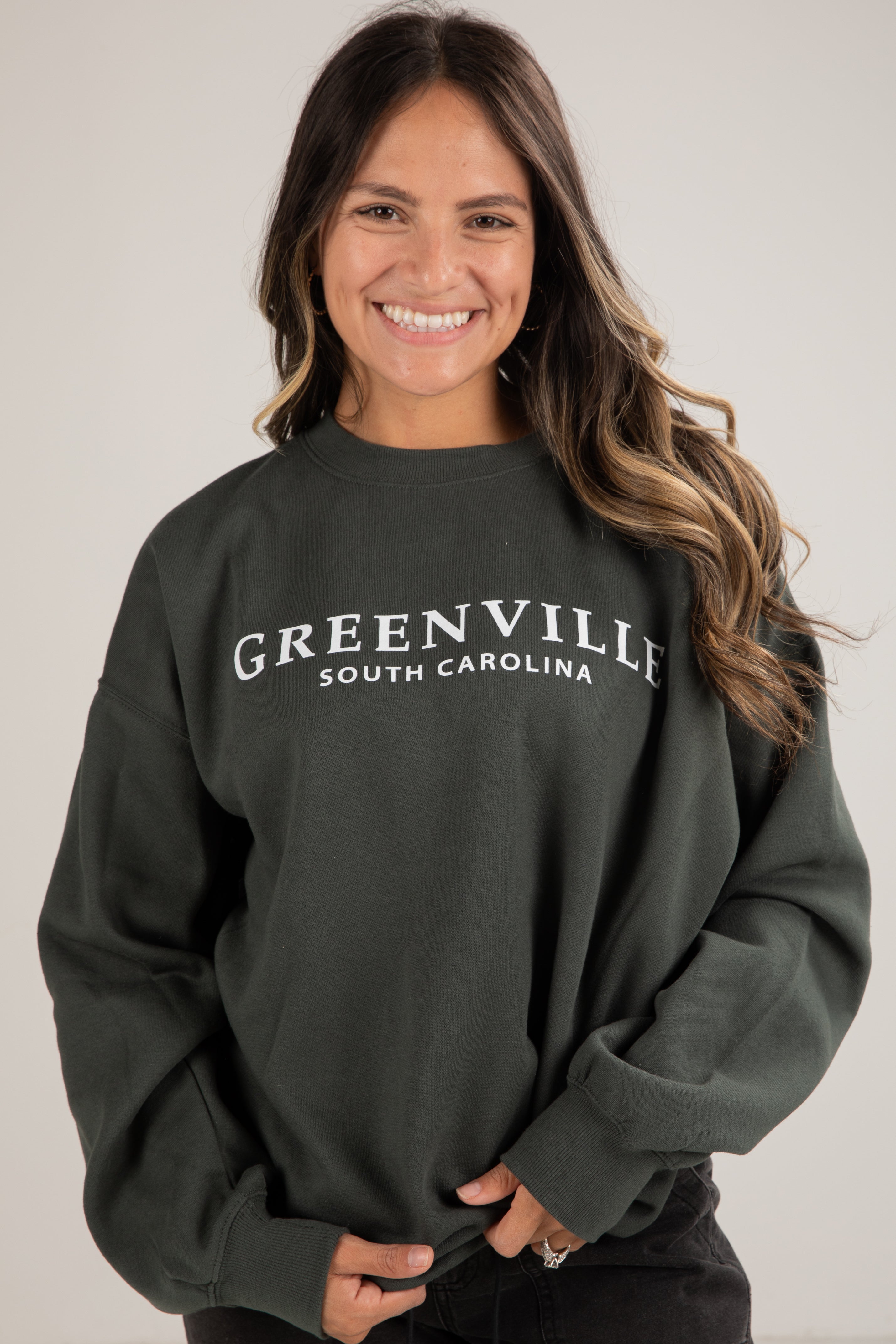 Felpa in Cotone | Stampa Greenville South Carolina | Fit Relaxed