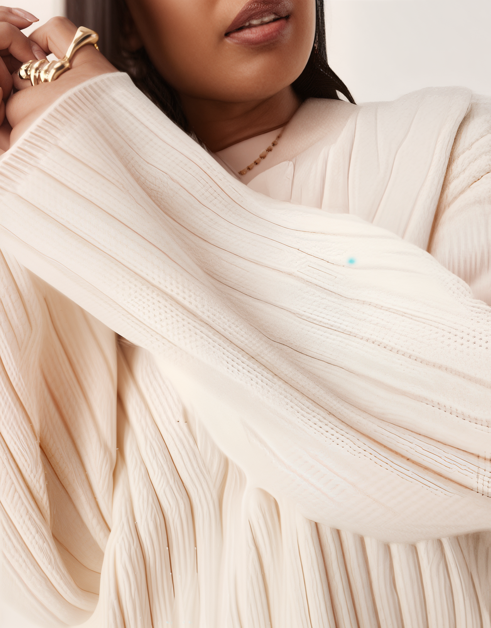 Maglia Ribattuta Essenza | Crema | Silhouette Relaxed